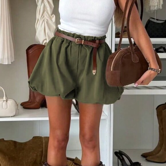 Army Green Casual Women's Jacket & Pants 2 Piece Set - Picture 6 of 7